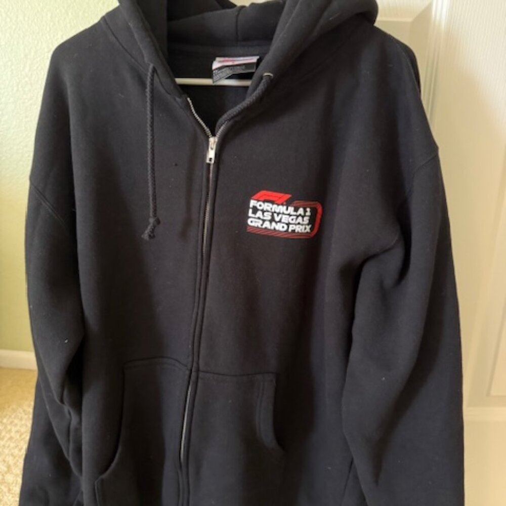 F1 Las Vegas Grand Pix Zip-Up Hoodie -Size L